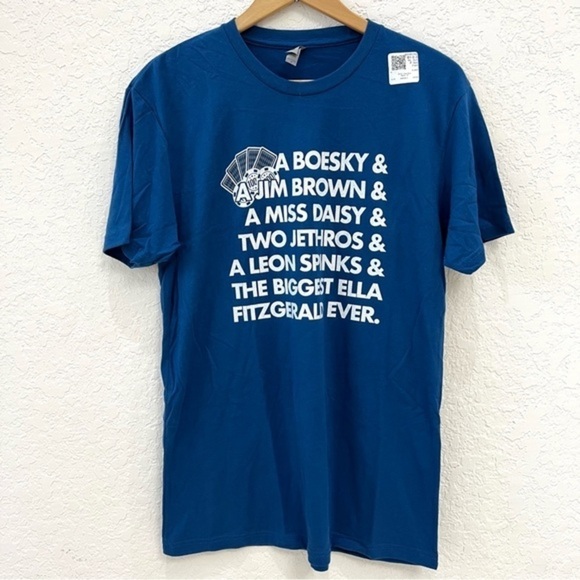 Ocean’s Eleven blue graphic t-shirt Sz M - Picture 3 of 8